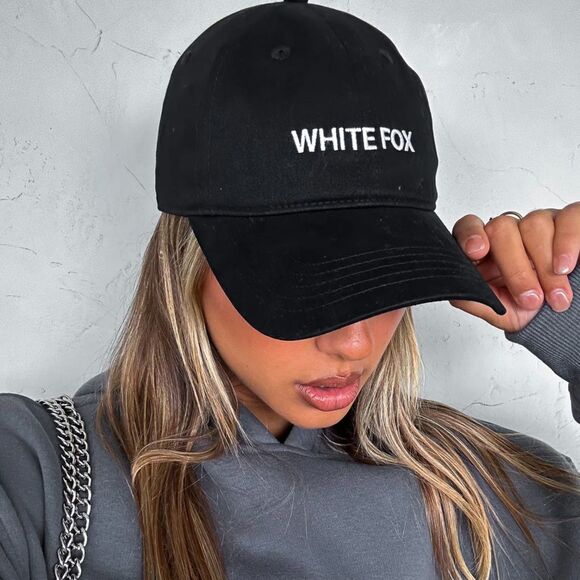 NEW White Fox Time To Travel Cap in Black One Size - Picture 1 of 7